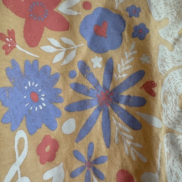 Weekend Soul Graphic Long Sleeve Cropped T Shirt Women XS Good Vibes Peace - Picture 2 of 4